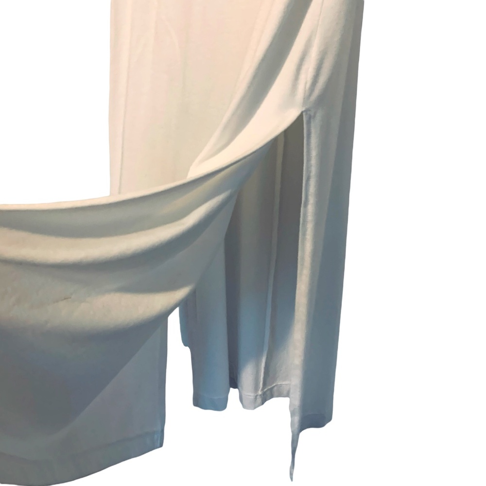 NWOT Groceries Apparel Off The Shoulder Oolong Maxi Slip Dress White Size S - Picture 8 of 12